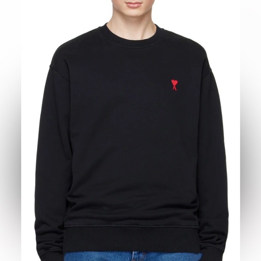 ♥️ ami alexandre mattitussi black crew neck sweater ♥️